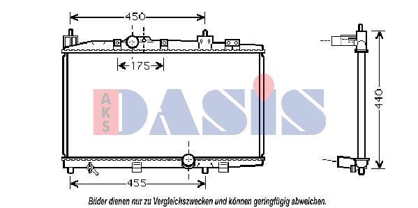 AKS DASIS radiatorius, variklio aušinimas 210114N